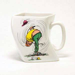 “The Results of Over-Swing” Golf Gifts Retro Mug